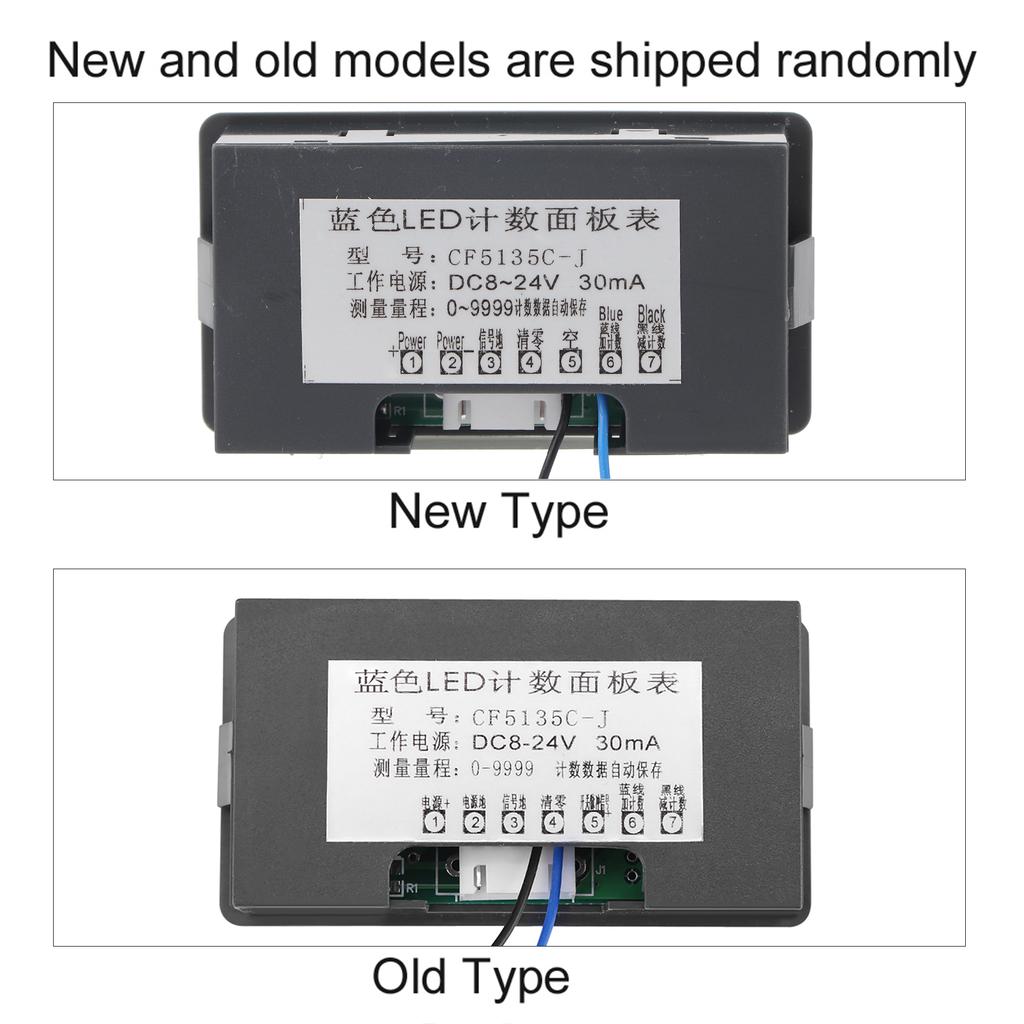 LED Digital Display 4 Digit 0‑ 9 UpCelsiusDown PlusCelsiusMinus Panel Counter Meter Red