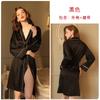 Sexy nightgown long light luxury, women's bathrobe satin wedding bridesmaid dressing gown yukata cardigan loungewear