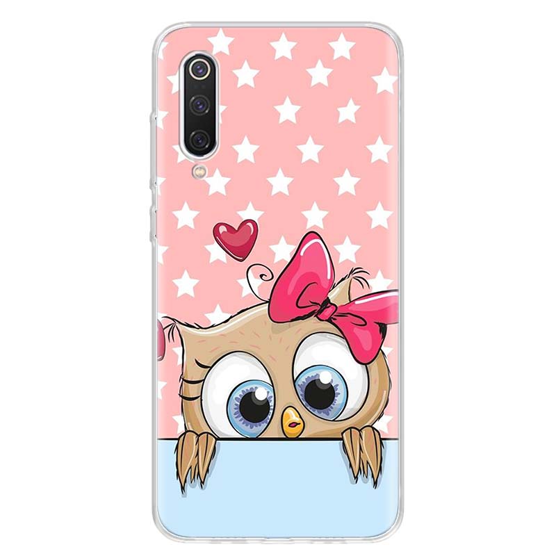 Cute Owl Hearts Lover Christmas Candy Cover Phone Case For Xiaomi Poco X3 GT X4 NFC M4 Pro M3 M2 F3 F2 F1 Mi Note 10 A3 A2 Lite
