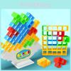 Educational Plastic Tetris Blocks For Kids Large Abs Pieces Fun Desktop Game