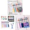 Color Pressbutton Ballpoint Pen With Sketching And Drawing For Students