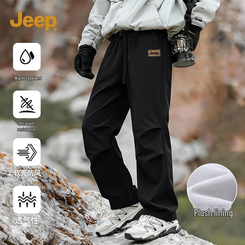 JEEP Men s Fleece-Lined Softshell Cargo Pants XL