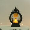 Pattern Hanging Ornament Halloween Decor Vintage Lantern Small Wind Light Halloween Party Layout