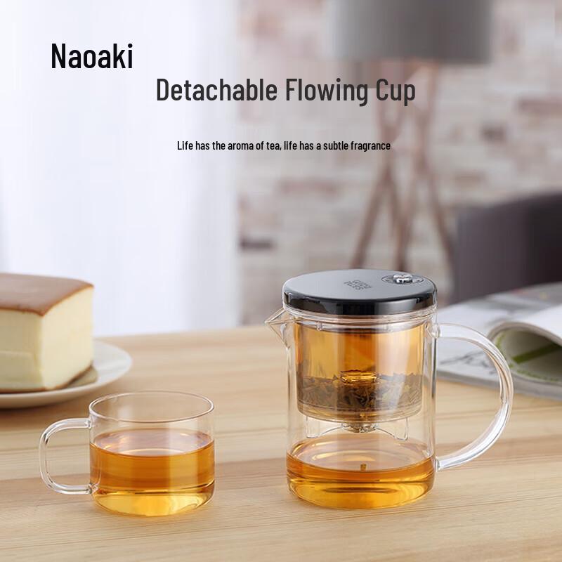 Shangming E-21 Thickened Glass Teapot with Detachable Infuser