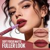 2 in 1 Matte Lipstick Crayons, Highly Pigmented Lip Liner Lipstick Pen, Long Lasting Moisturizing Lip Balm, Easy Glide on Formula