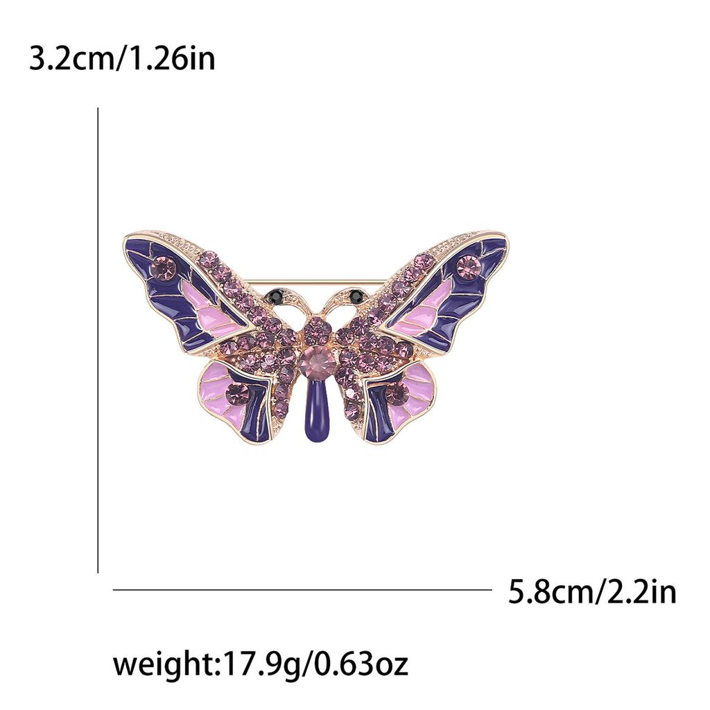New Hot Selling Fashionable Alloy Brooch, Oil Dripping Butterfly, Versatile Small and Fresh Chest Flower Brooch