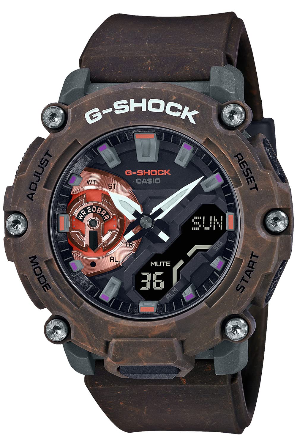 Casio MYSTIC FOREST SERIES Коричневые часы G-Shock GA-2200MFR-5AJF Мужские