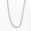 Men's Stainless Steel Cross Necklace - 8mm Polished Cuban Chain, Fashionable Titanium Steel Jewelry