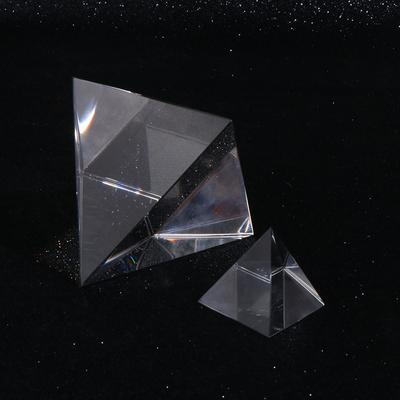 1Pc Transparent 4/5/6/7/8Cm Side Length Rectangular Pyramid Polyhedral Prism Optical Glass White  Pyramid