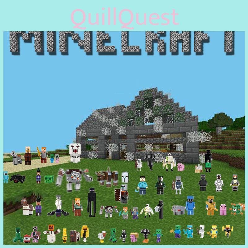 Minecraft Steve Figures Him Building Blocks Toys Bricks Children Gifts Birthday