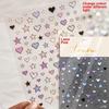 1 piece  5D silver nail stickers metal mini star nail art stickers high quality exquisite decals self-adhesive nail art stickers