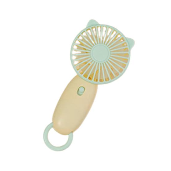 Animal Horn Mini Handheld Fan with Hanging Loop Speed Adjustable Cat Ears Cooling Fan Quiet Summer Travel Outdoor Portable Personal Fan жёлтый