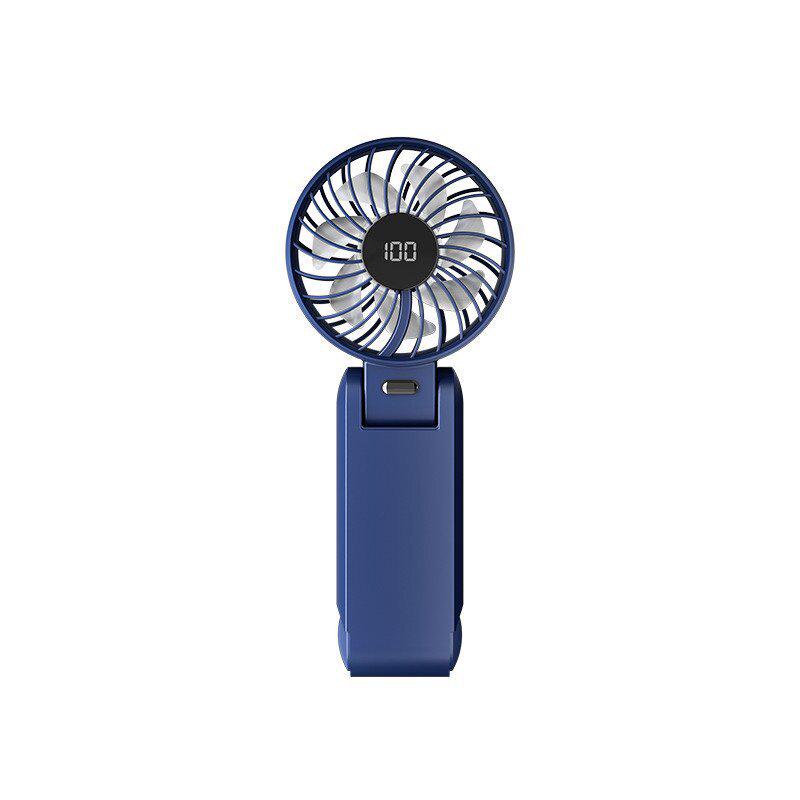 

Portable Foldable Silent Handheld Fan with Digital Display for Office and Outdoor Use 19x8x3.5 cm