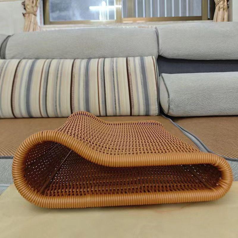 Summer Cool Pillow, Neck Protection Pillow, Hard and Breathable, Imitation Rattan Pillow, Washable Pillow, Hand Woven Pillow To Help Sleep