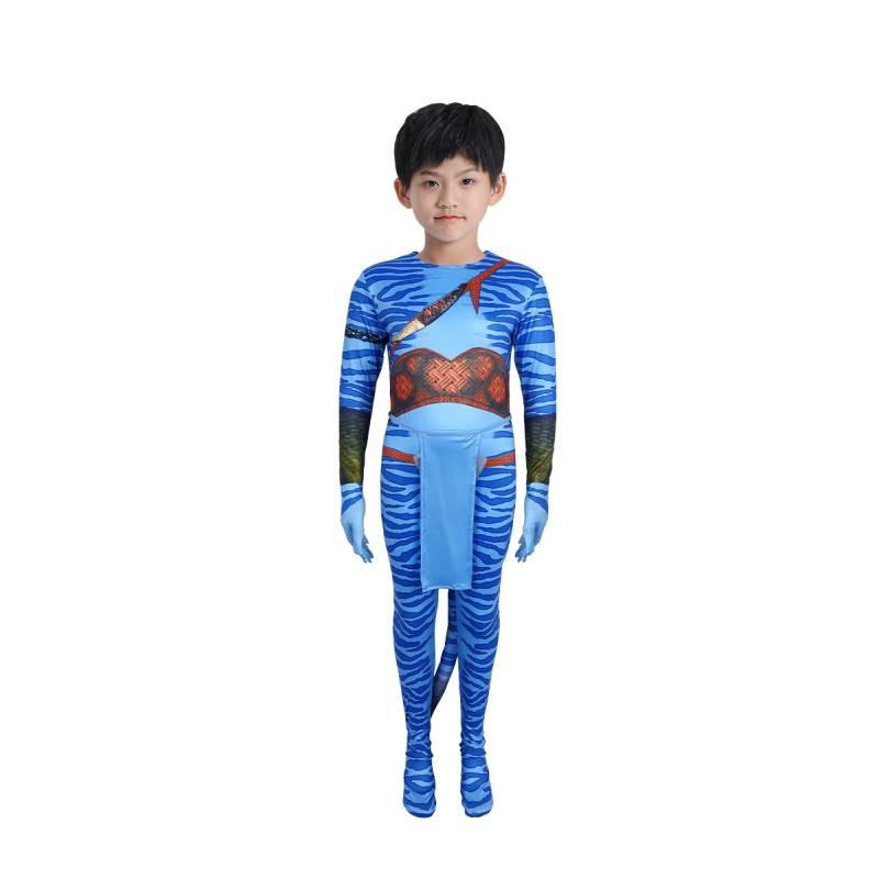 Avatar 2 Halloween Cosplay Bodysuit For Adults And Kids In Soft Milk Silk Fabric