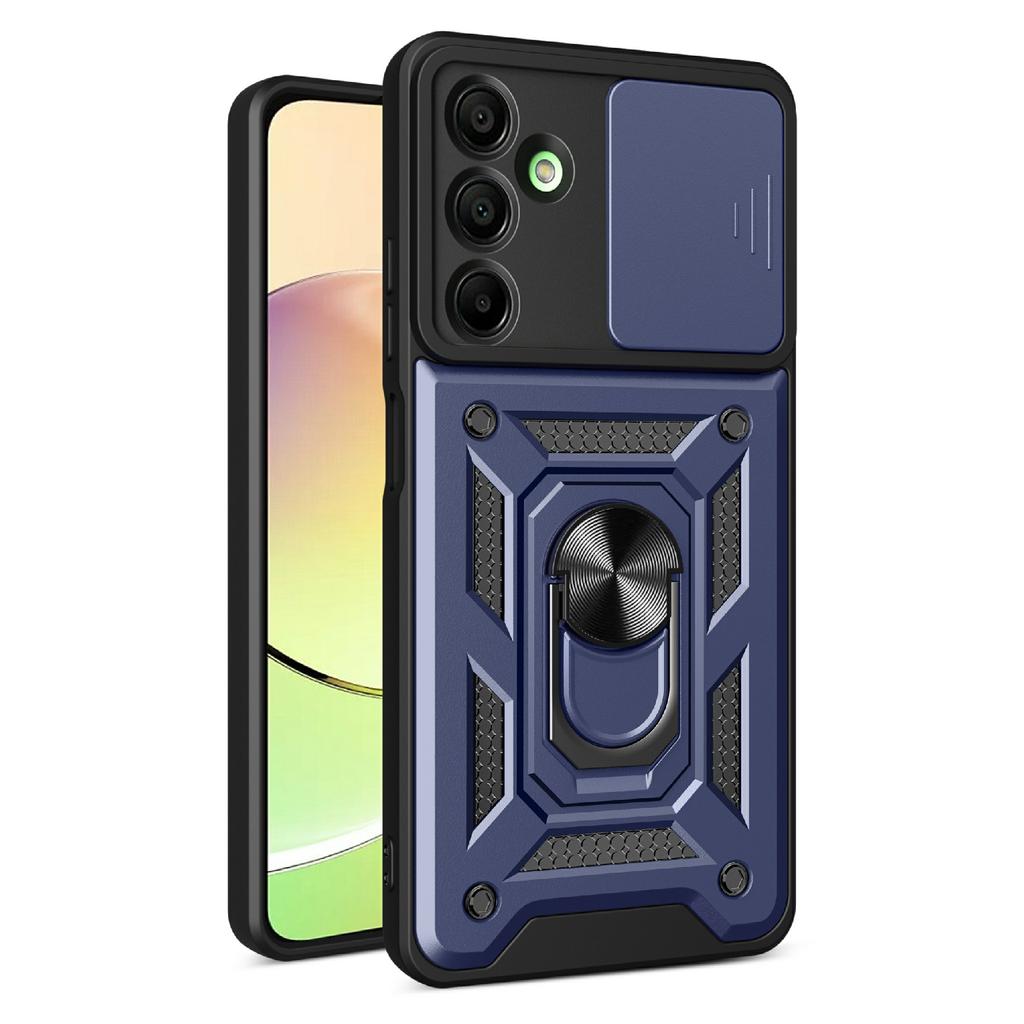 AMORUS For Samsung Galaxy A16 5G/4G Case Kickstand PC+TPU Phone Cover with Camera Lens Slider