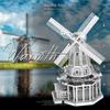 Dutch Windmill 3D Metal DIY Model Puzzle