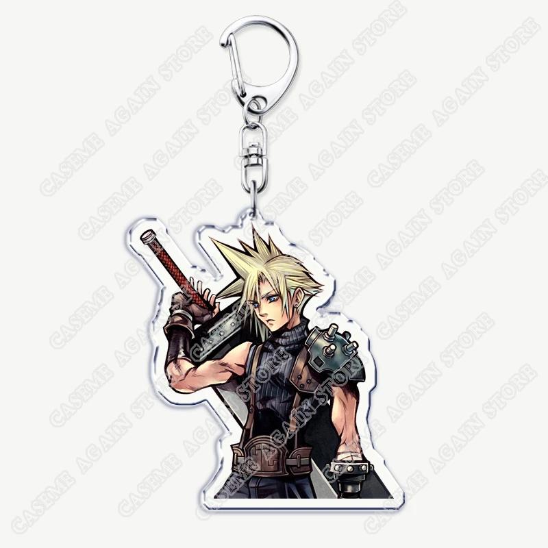 Portachiavi Gioco d'Azione per Accessori Portachiavi Gioielli Portachiavi Cloud Strife Ffvii Tifa Sephiroth Vincent Valentine Regali per Fan