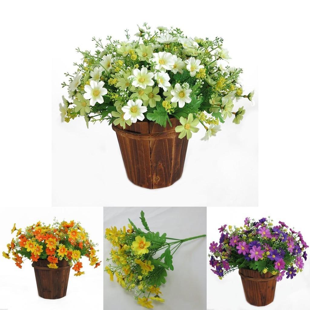 Stunning 28-head Artificial Chrysanthemum Daisy Bouquet For Weddings And Events