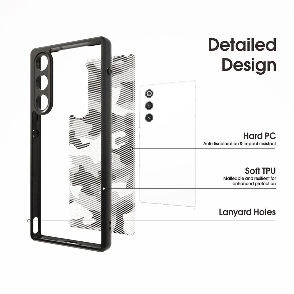 IBMRS For ZTE nubia Redmagic 10 Air 5G Case Soft TPU Frame Hard PC Back Anti-Fall Phone Cover