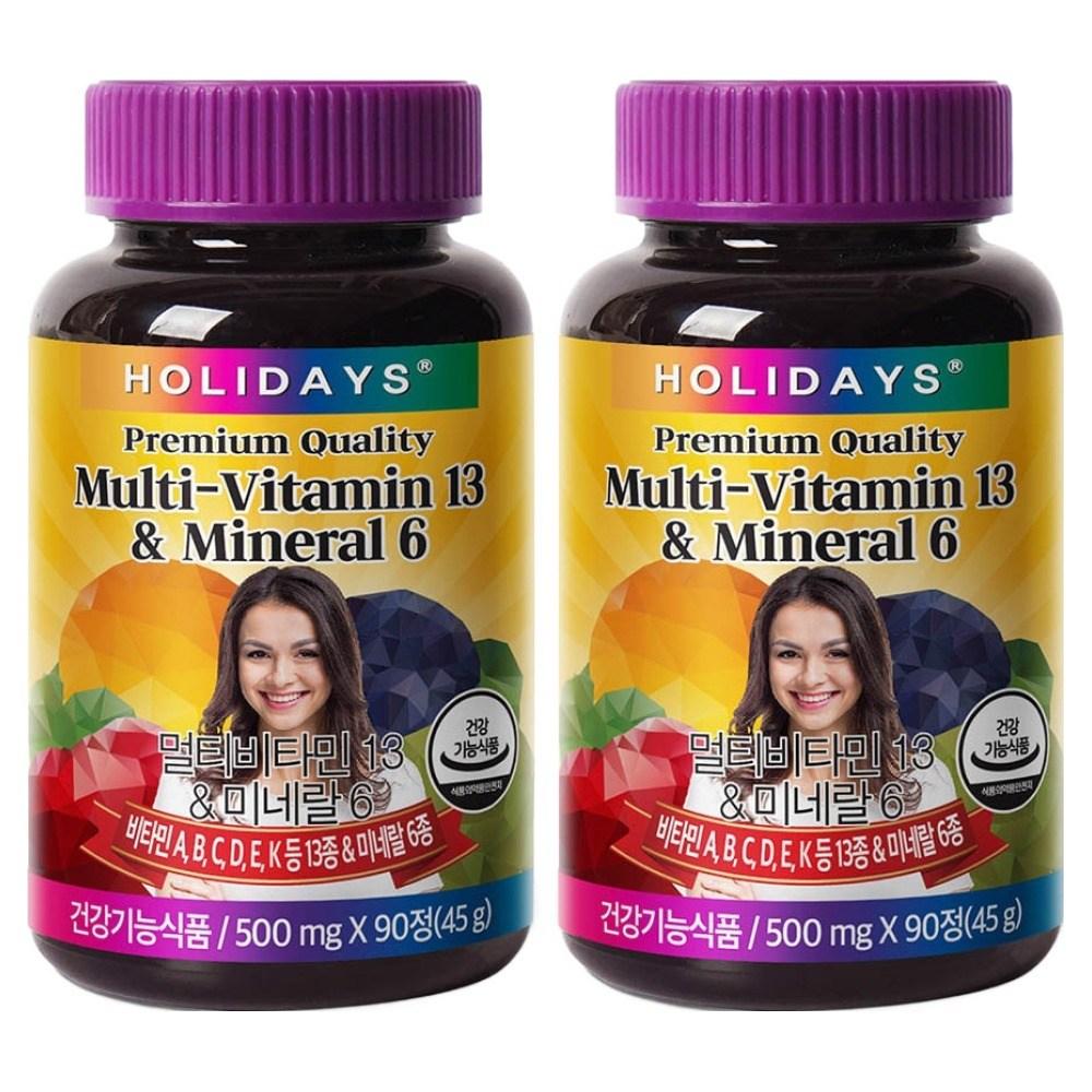 Holidays Multivitamin 13 & Mineral 6 90 Tablets 2 Pcs