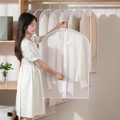 Transparent Dustproof Wardrobe Garment Bag - Bedroom Overcoat and Clothes Storage Cover