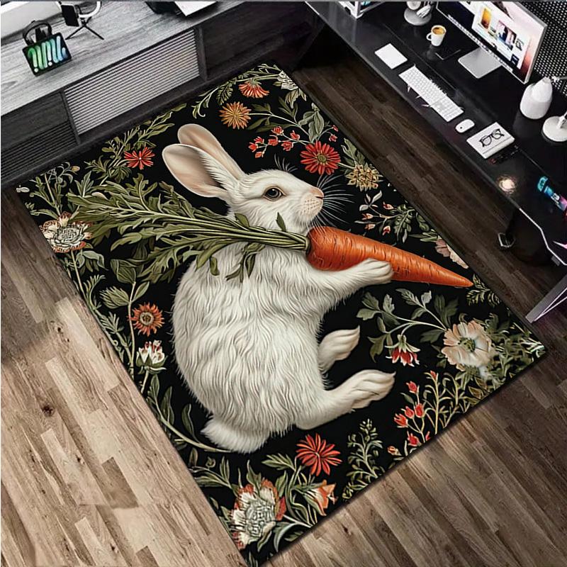 Flowers Animal Rug Home Carpet Office Decorative Carpet For Living Room Bedroom Door Mat Floor Carpet Computer Chair Area Rug
