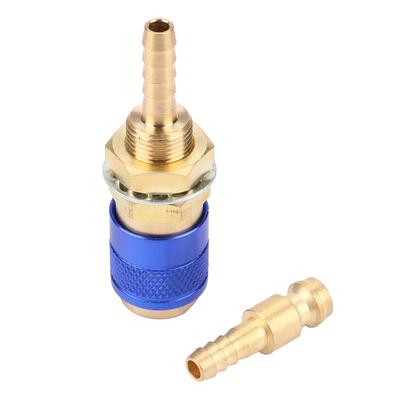 Connettore Rapido Gas e Acqua M6 per Torcia Saldatrice MIG TIG Raccordo per Torcia Saldante Blu