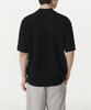 Musinsa Standard Boucle Slit Neck Knitted Polo Shirt [Black]