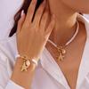2Pcs Bohemian Shell Starfish Pendant Necklace For Women Conch Seashell Gold Color Metal Chain Choker Summer Beach Party Jewelry