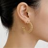 26 Spring Shaped Retro Simple Ear Cuff Earrings - Niche Woven Hollow Textured C-shaped Studs