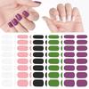 2025 Semi-cured Gel Nail Stickers Solid Color Nail Semi-baked Tips Full UV Nail Need Decals Paste Lamp N0R7