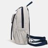 Waterproof Backpack with Front Pocket Nylon Solid Color Casual Backpack