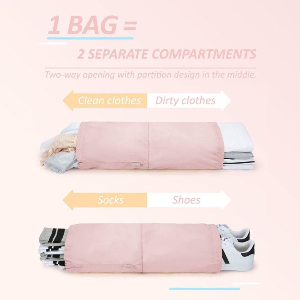 6pcs/set Large Capacity Storage Bag Pink Clothing Sorting Bag  Women Clothes