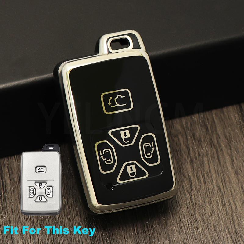 5 Buttons Remote Car Key Case Cover Fob Smart Card Shell for Toyota Avalon Camry Highlander Crown Corolla Car Accessories
