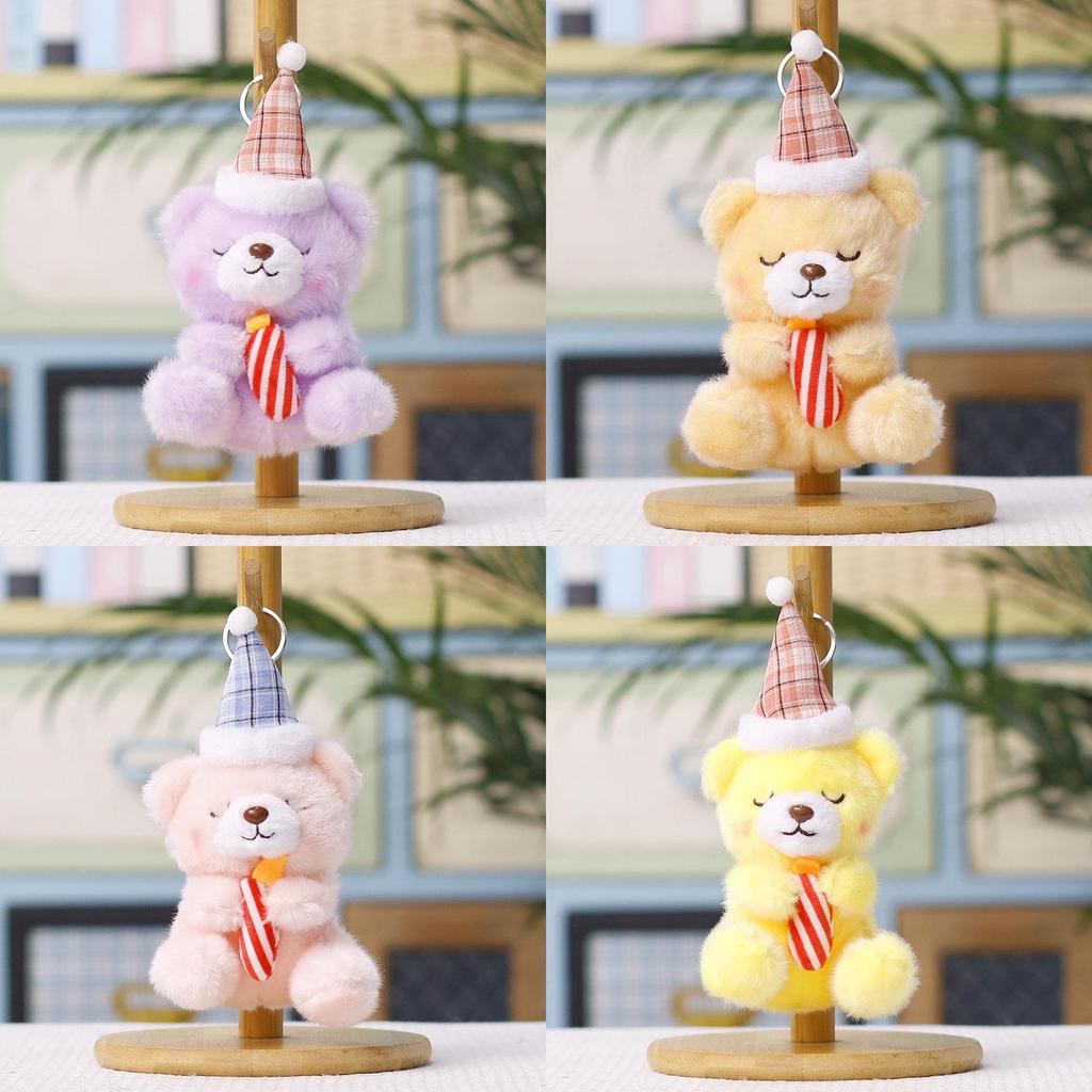 Plush Bear Birthday Candle Ornament Cute Plush Toy Gift For Kids And Adults