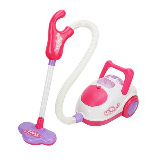 Vacuum Cleaner Toy Exquisite Pretend Play Plastic Boys Girls Electric Cleaning Toy with Light Birthday Gift