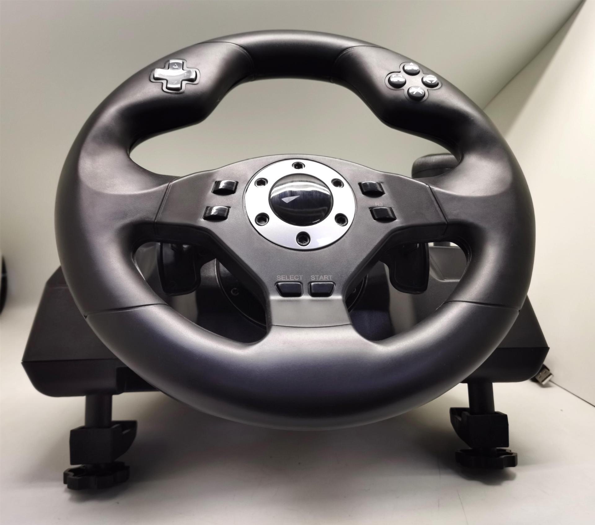 

Рулевое колесо Gwell Racing — совместимо с ПК, PS3, X-INPUT и Steam. чёрный