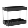 SPACEKEEPER Kitchen Storage, 2-Tier Storage Rack for Under-Sink Storage, Seasoning Storage, Kitchen Storage, Gap Storage, Large Capacity, 22cm Wide, S