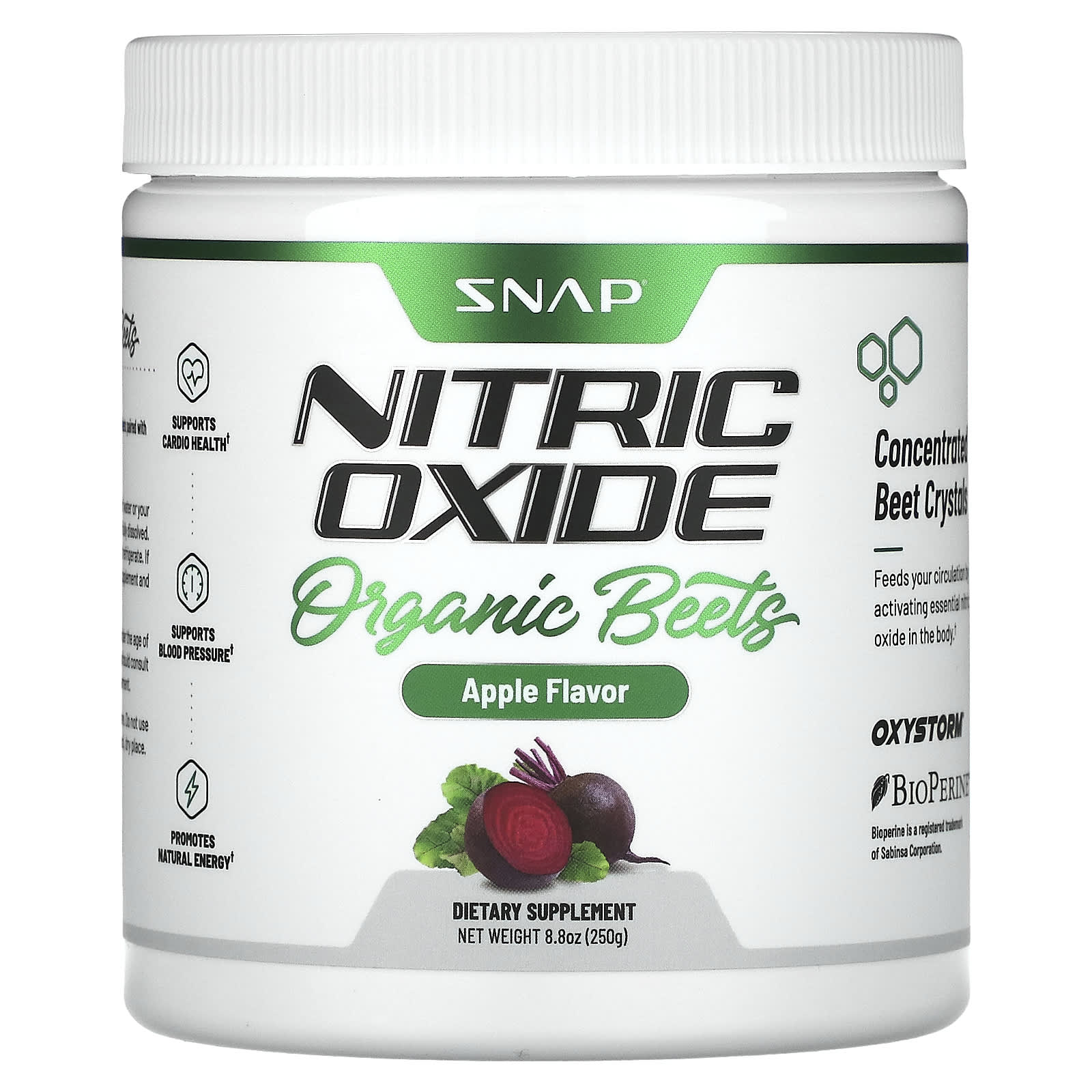 

Nitric Oxide, Organic Beetroot, Apple, 250G(8.8Oz)