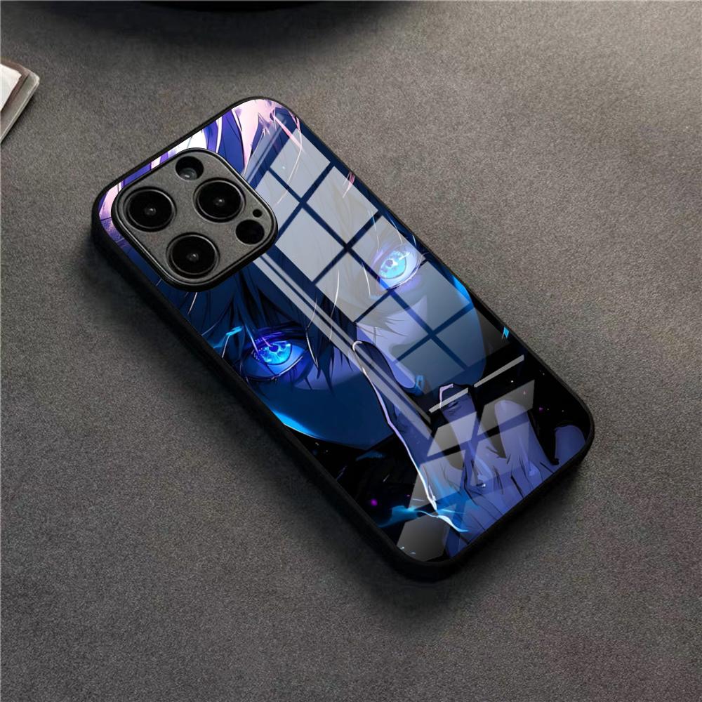 

Чехол для телефона Аниме Jujutsu Kaisen Для 17 Pro Max IPhone 16 Pro 14 12 11 13 Mini X XR XS 15 Plus SE Стеклянная крышка iPhone13 ProMax