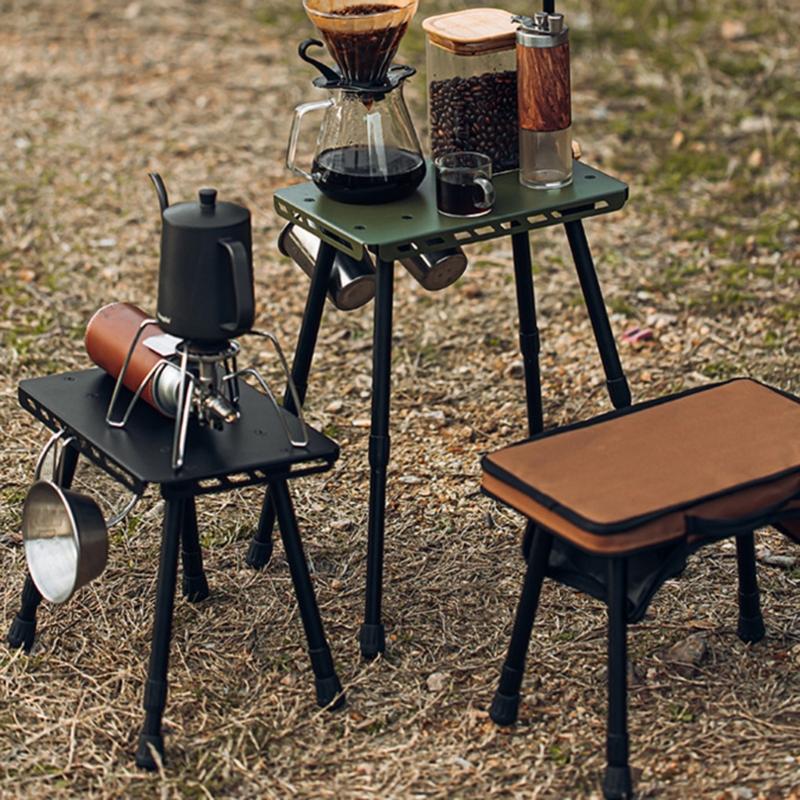 Folding Small Chair for Picnics Lightweight 2 In 1 Outdoor Foldable Table Stool