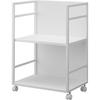 Concealed Wagon White Approx. W42 X D32 X H59.8cm Tower Stock All-in-One Storage with Casters 4810