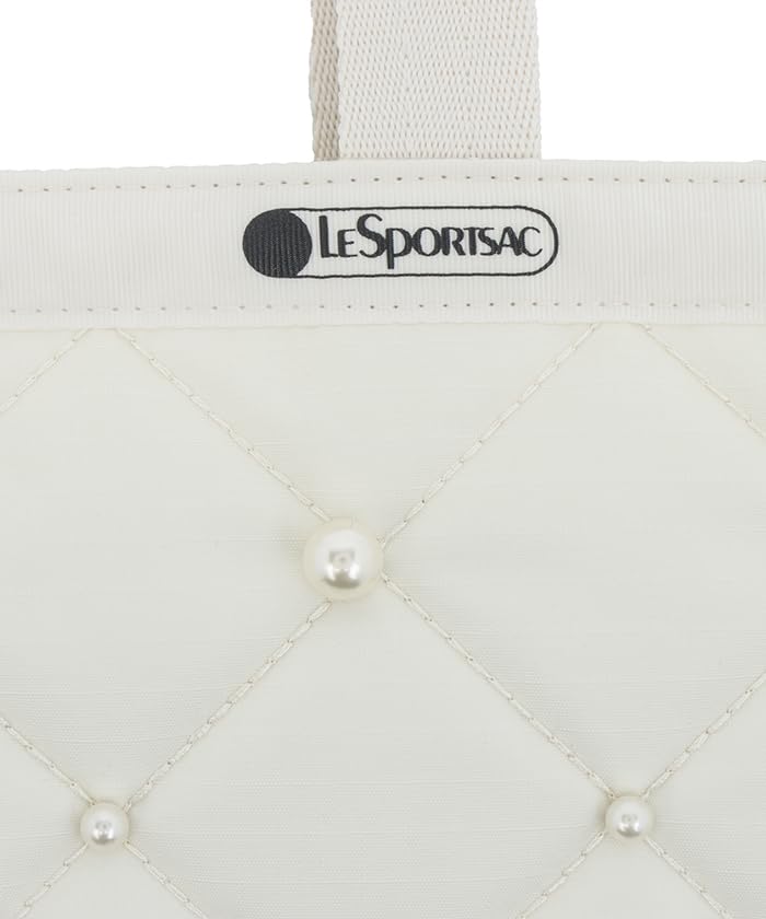 Oficjalna torba tote LG EMERALD TOTE Starlight Pearl [LeSportsac] Z PERŁAMI/1661 Damska