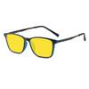 Ultralight TR90 Sports Sunglasses Unisex Blue Light Blocking Night Vision Glasses Vintage Square Sun Goggles