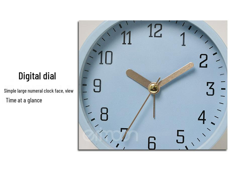 European Minimalist Children's Silent Quartz Alarm Clock