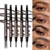 Dual-Ended Eyebrow Pencil with Spoolie Brush Long-lasting Easy Ware Eyebrow Pen,Natural Hair-Like Strokes,Waterproof Smudge-Proof Long Lasting Formula