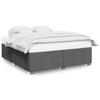 VidaXL Cadre de lit sans matelas gris foncé 200x200 cm tissu 3284861