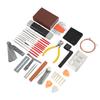 Guitar Repair Tool String Bridge Pin Pick Polishing File Ruler Maintenance Set Kit