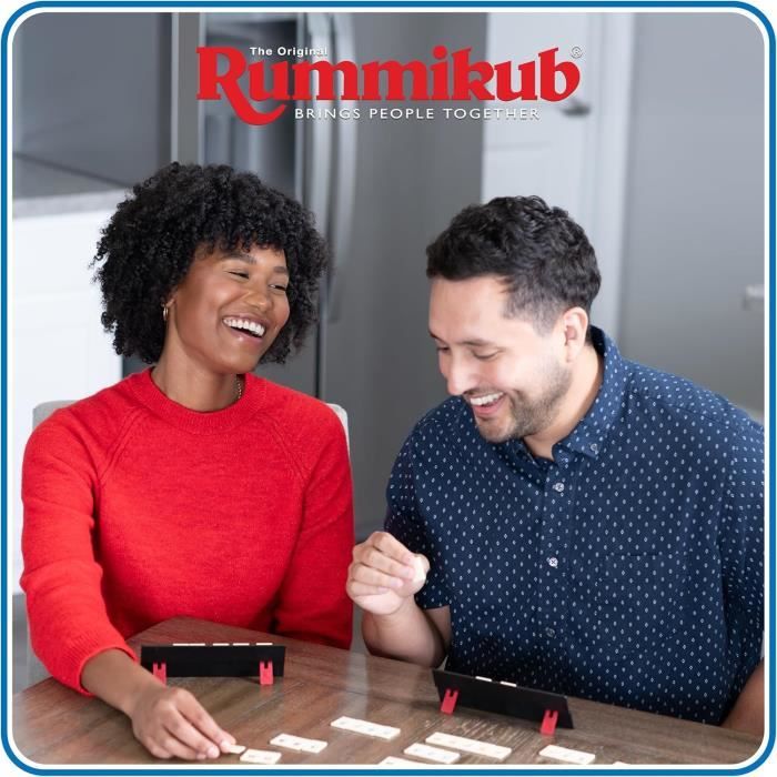 Jeu de société - goliath - rummikub compact original - rouge - voyage - a partir de 6 ans